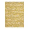 Blankets & Throws^Donna Wilson Alphabet Lambswool Throw - Yellow