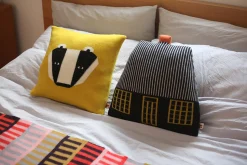 Cushions^Donna Wilson Badger Cushion - Mustard