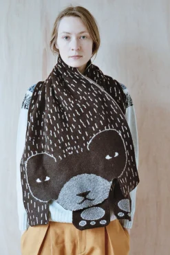 Scarves + Shawls^Donna Wilson Bear Shawl - Brown