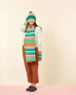 Scarves + Shawls^Donna Wilson Big Stitch Scarf - Shamrock