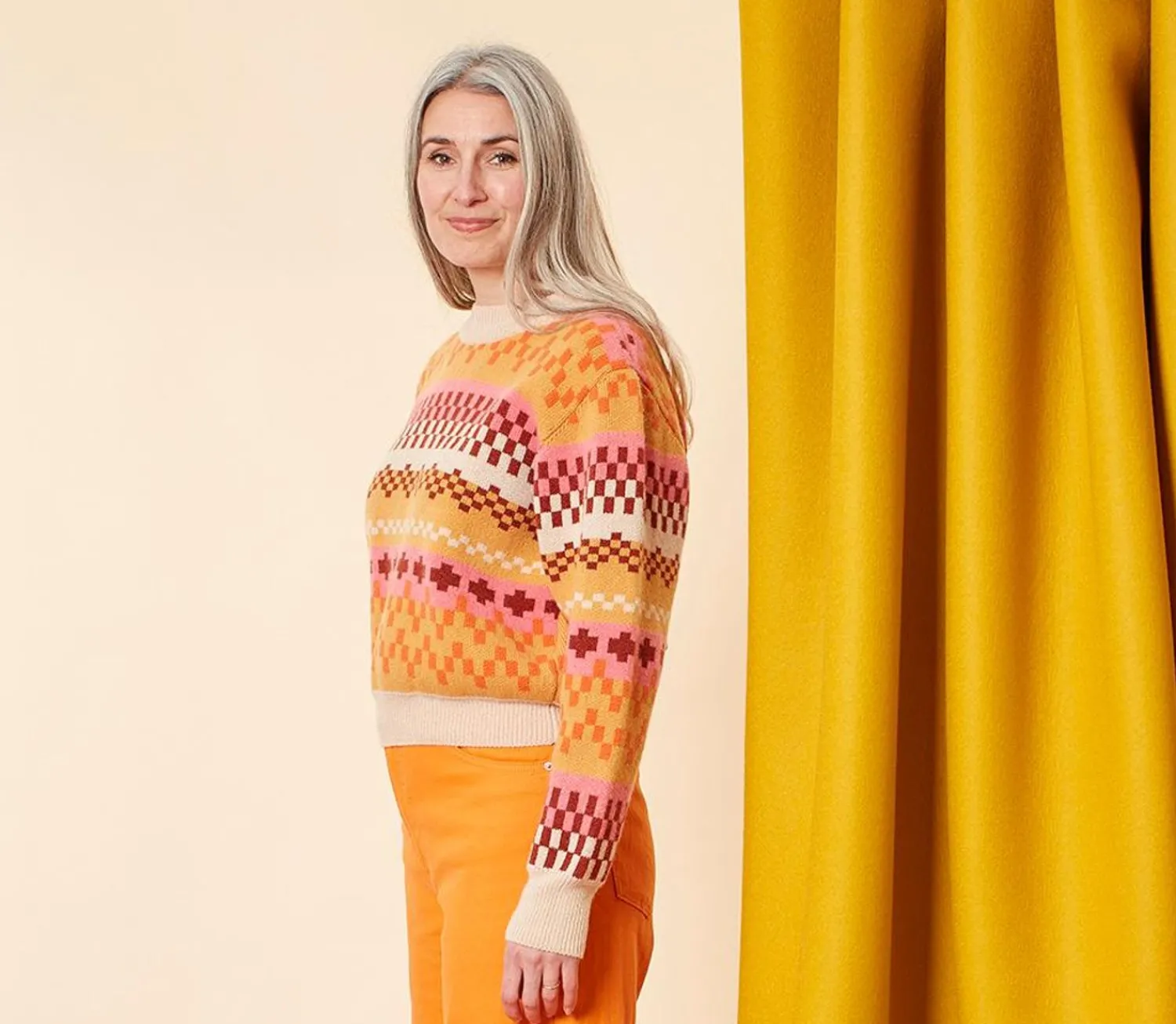 Lambswool Sweaters^Donna Wilson Big Stitch Sweater - Harvest