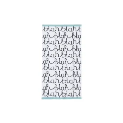 Towels & Bath Mats^Donna Wilson Blah Blah Towels - Light Blue