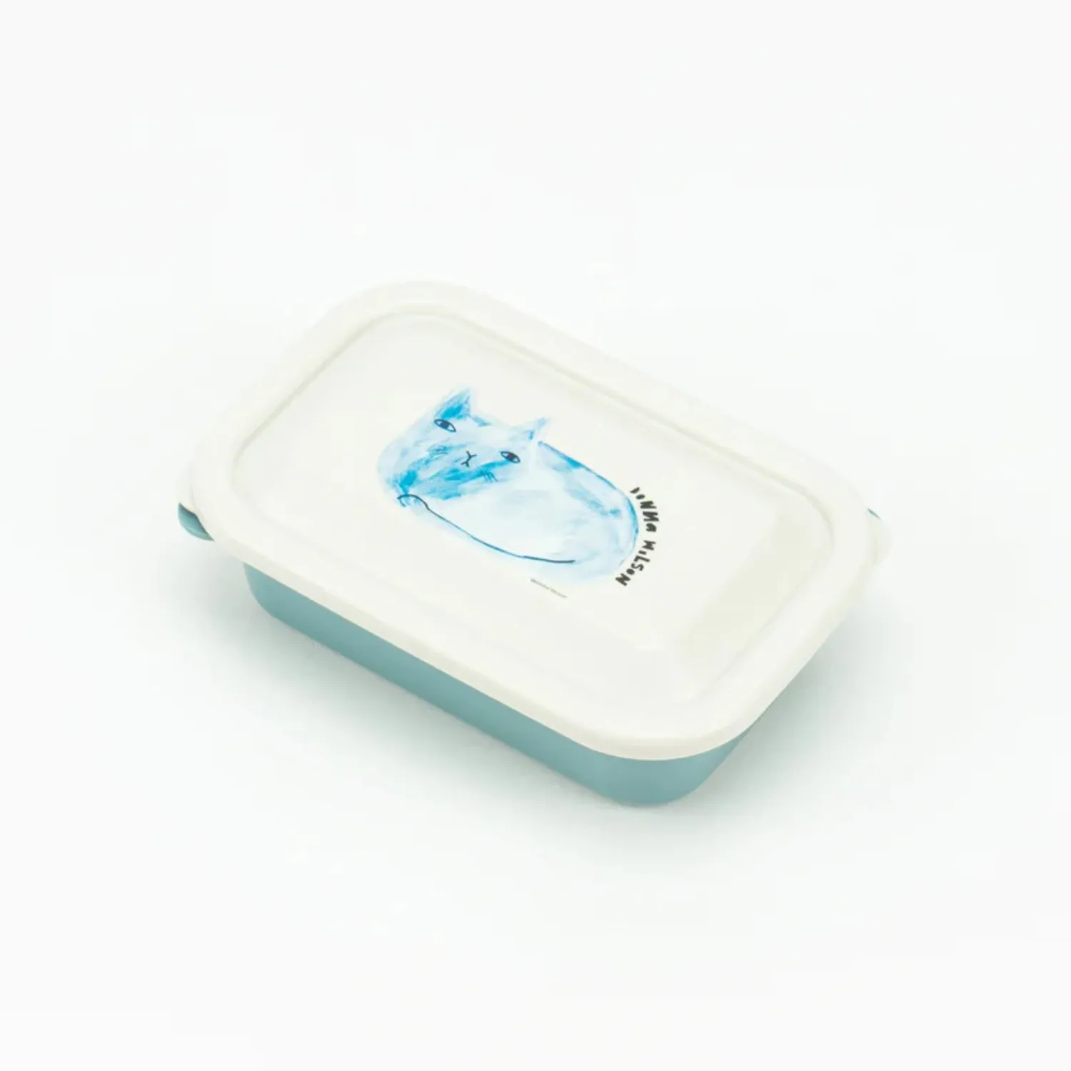Lunch Boxes + Cutlery^Donna Wilson Blue Cat Lunch Box