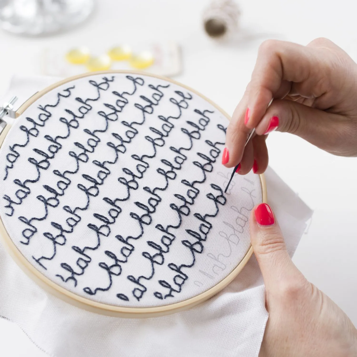 Make Your Own^Donna Wilson Cotton Clara Blah Blah Embroidery Kit