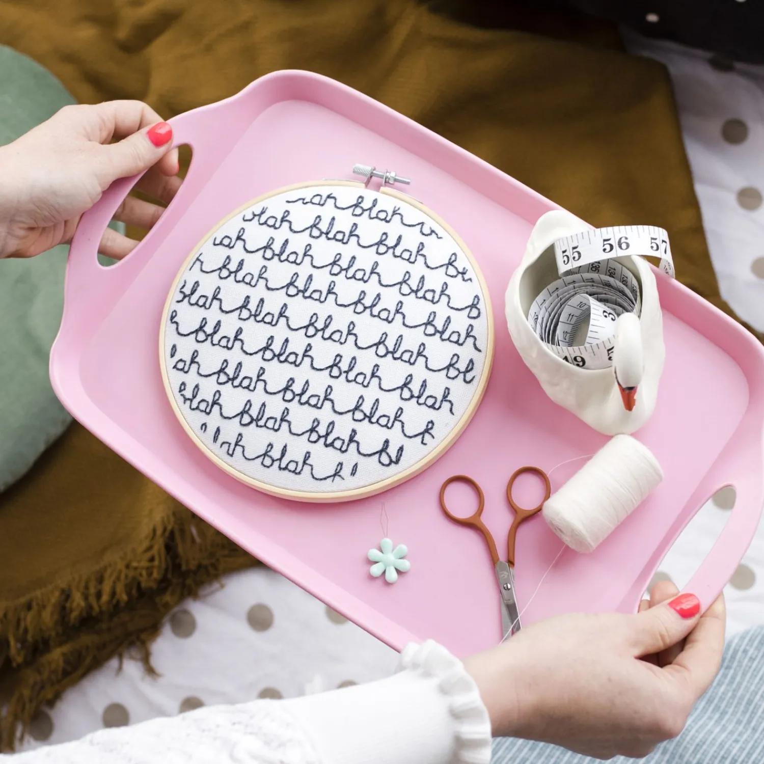 Make Your Own^Donna Wilson Cotton Clara Blah Blah Embroidery Kit