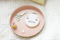 Make Your Own^Donna Wilson Cotton Clara Mog Embroidery Kit
