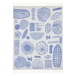 Blankets & Throws^Donna Wilson Forager Throw - Blue & White