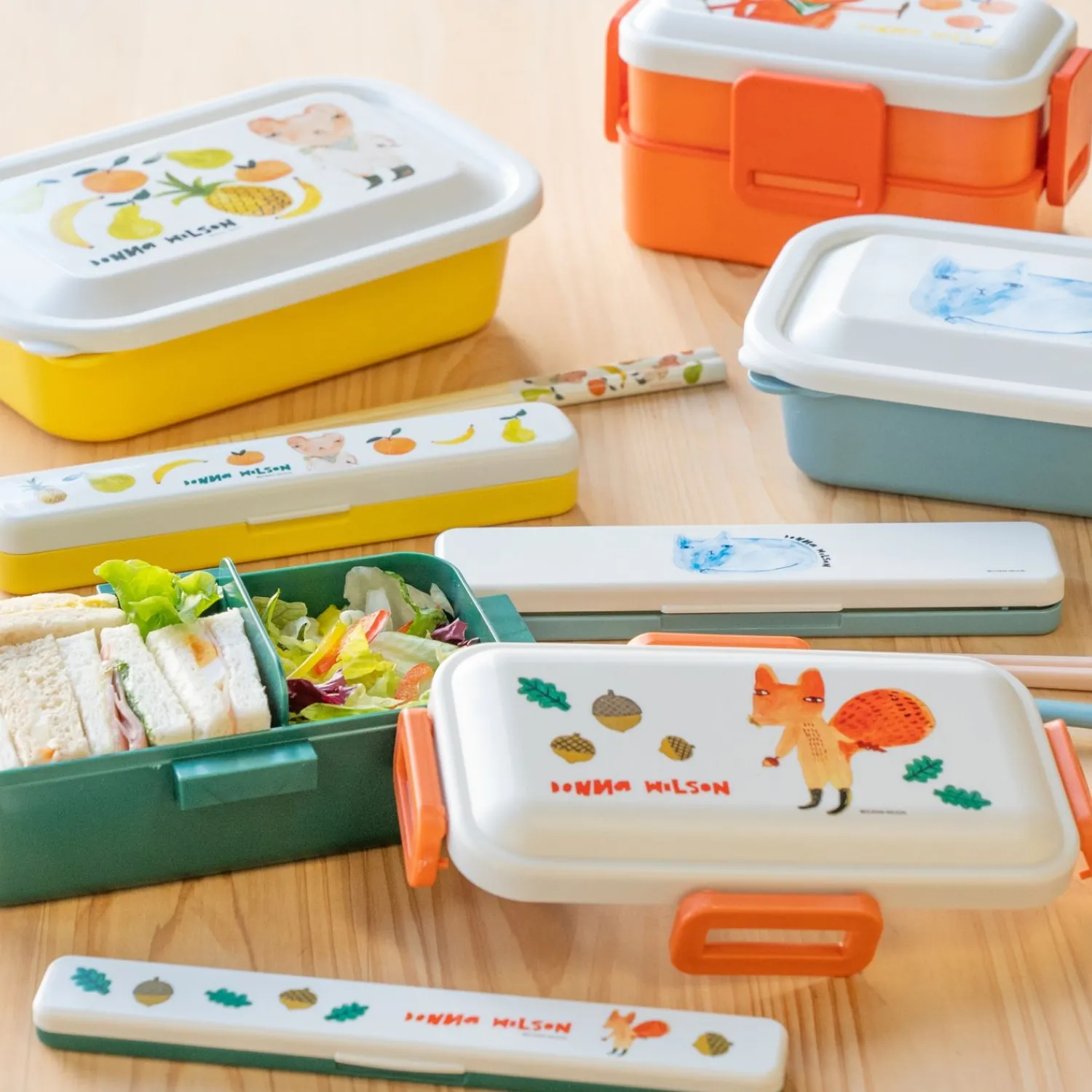 Lunch Boxes + Cutlery^Donna Wilson Fruit Bear Lunch Box