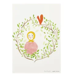 Art Prints^Donna Wilson Girl In The Woods Print