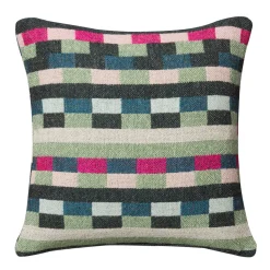 Cushions^Donna Wilson Glitch Woven Cushion - Forest Green