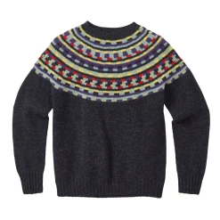 Lambswool Sweaters^Donna Wilson Glitch Yoke Sweater - Charcoal