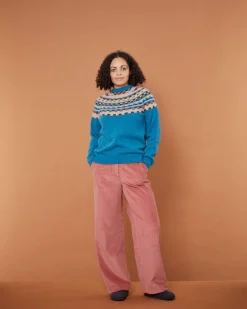 Lambswool Sweaters^Donna Wilson Glitch Yoke Sweater - Pennan Bay