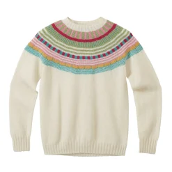 Lambswool Sweaters^Donna Wilson Magic Circle Yoke Sweater - Winter White