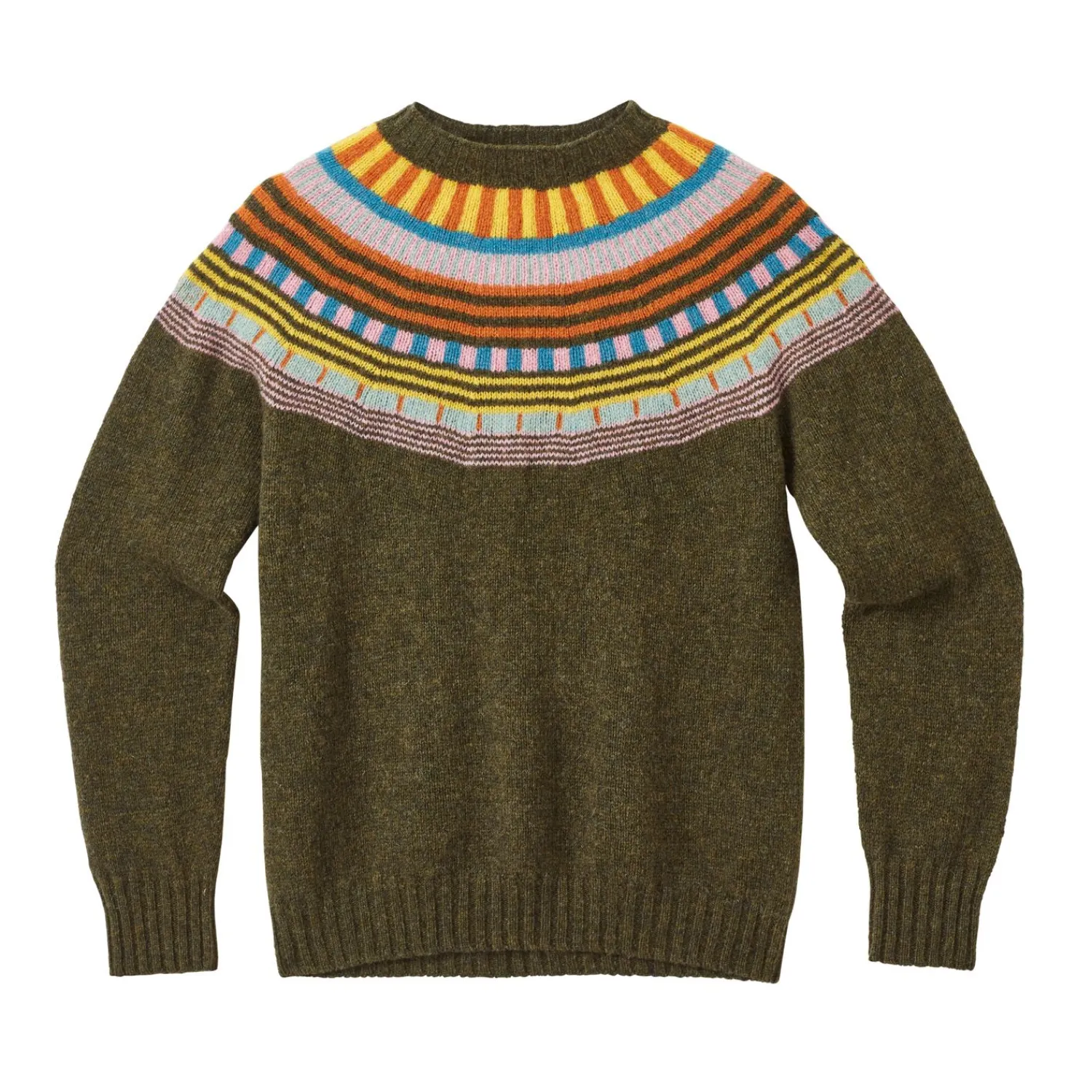 Lambswool Sweaters^Donna Wilson Magic Circle Yoke Sweater - Pineshadow
