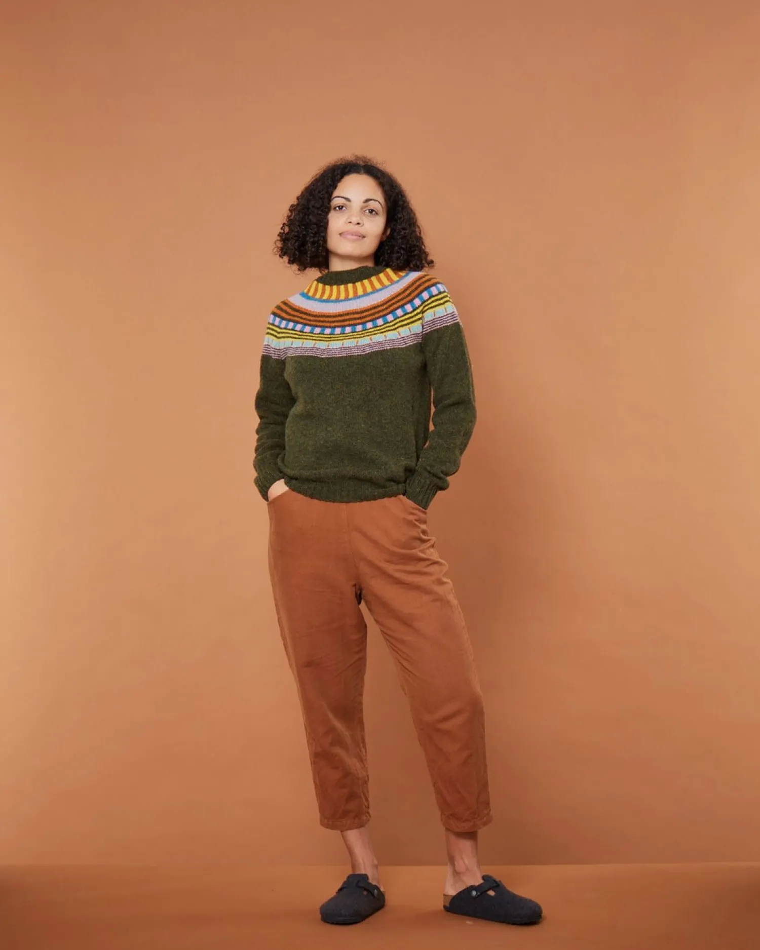 Lambswool Sweaters^Donna Wilson Magic Circle Yoke Sweater - Pineshadow