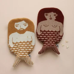 Hot Water Bottles^Donna Wilson Mermaid Hot Water Bottle - Brown