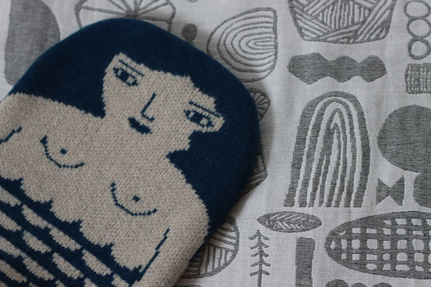 Hot Water Bottles^Donna Wilson Mermaid Hot Water Bottle - Blue