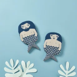Hot Water Bottles^Donna Wilson Merman Hot Water Bottle - Blue