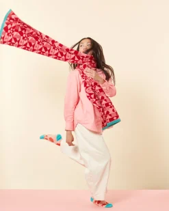 Scarves + Shawls^Donna Wilson Monoglyph Blanket Scarf - Lipstick