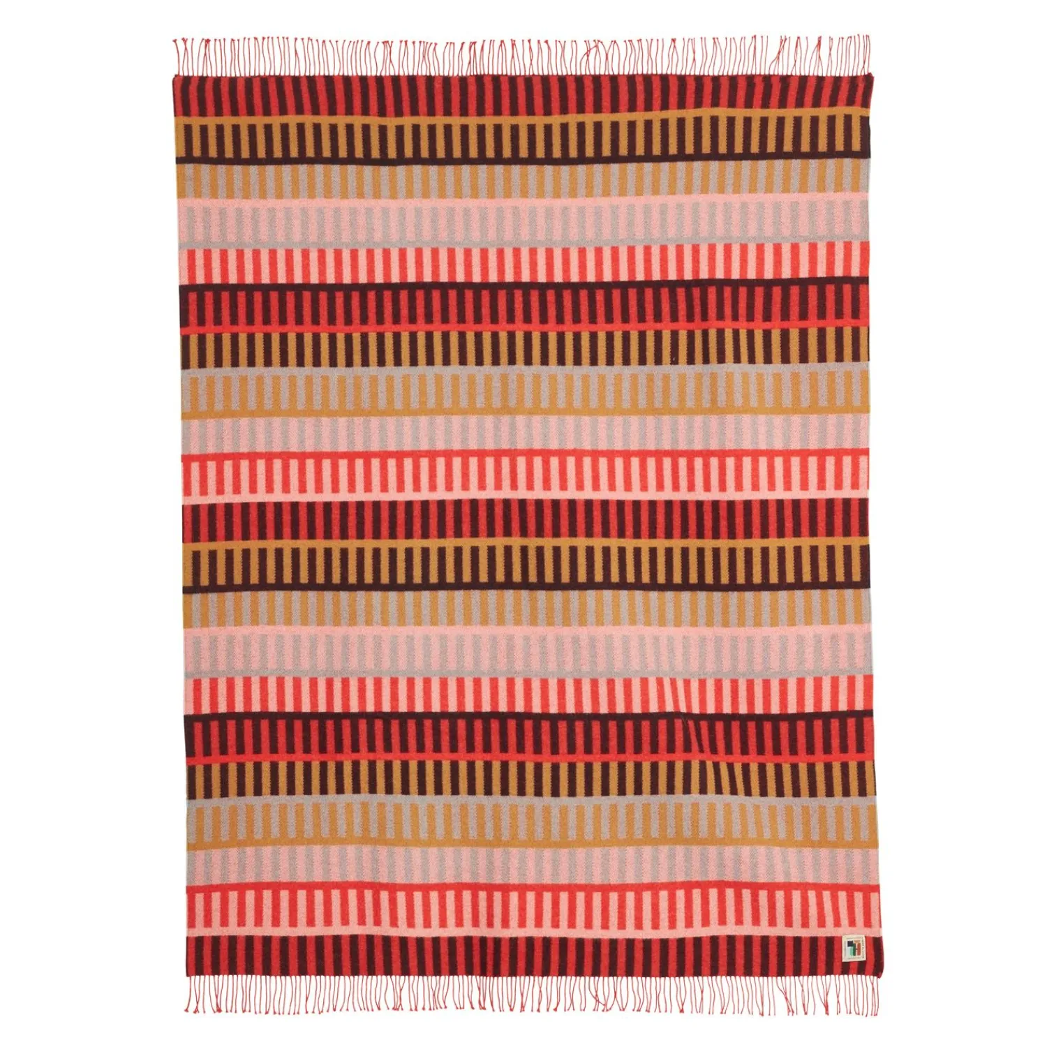 Blankets & Throws^Donna Wilson Shiel Lambswool Throw - Red