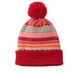 Hats & Gloves^Donna Wilson Static Stripe Beanie - Dubonnet
