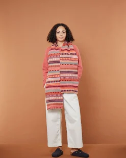 Scarves + Shawls^Donna Wilson Static Stripe Scarf - Dubonnet