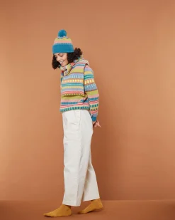 Lambswool Sweaters^Donna Wilson Static Stripe Sweater - Tutti Frutti