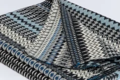 Blankets & Throws^Donna Wilson Static Throw - Blue Pearl